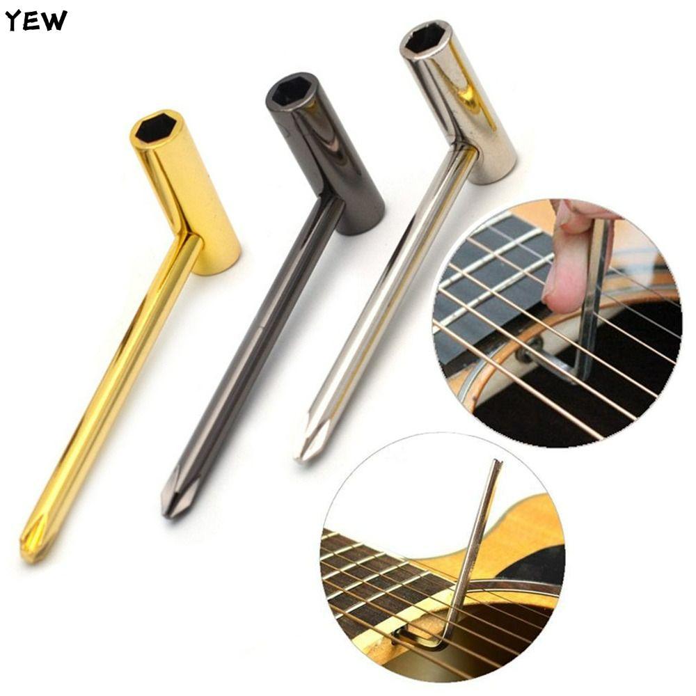 YEW ประแจก้านกีต้าร์ Truss ปรับคอ ประแจหกเหลี่ยม 6.35 มม., ประแจอัลเลนโลหะ Truss คุณภาพสูงสําหรับกีต