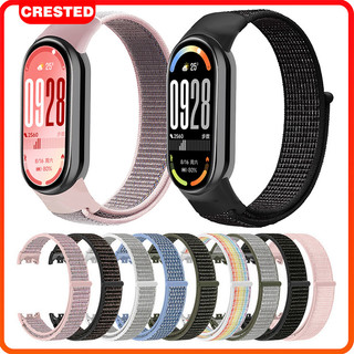 สายรัดไนลอนสำหรับ Xiaomi miband 10 9 8 สำหรับ Mi band 9 8