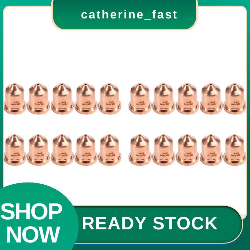 In Stock 20 ชิ้น 220819 65A หัวฉีด Fit สําหรับวัสดุสิ้นเปลืองไฟฉายตัดพลาสม่า 65/85/105