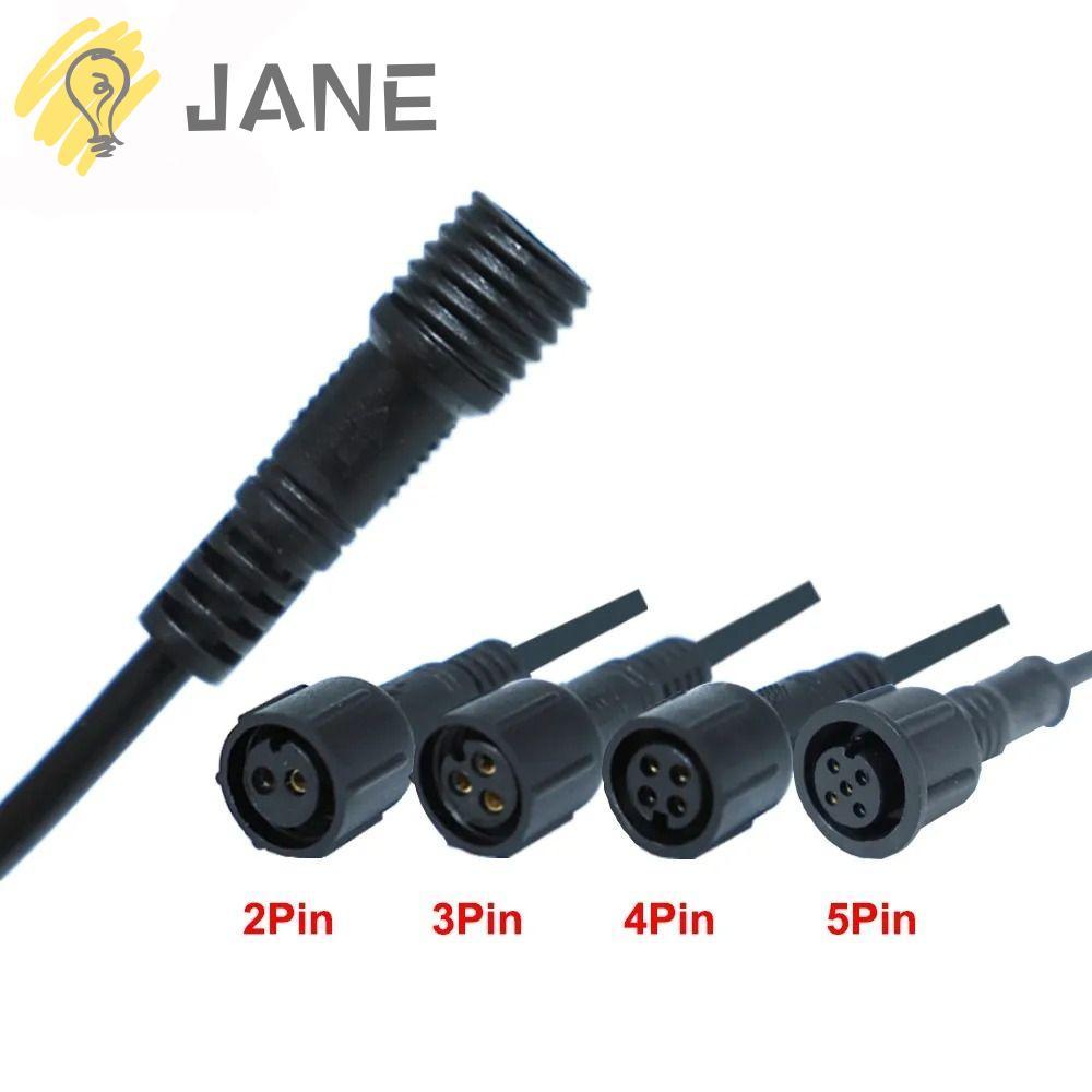JANE ชายหญิง LED Connector, IP67 20 ซม.2Pin 3Pin 4Pin แจ็ค, LED Light Connector 2Pin 3Pin 4Pin สายสี