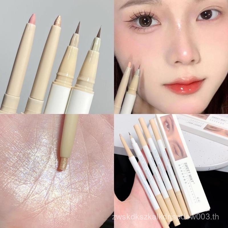 M421 Sweet mint อายแชโดว์ ไฮไลท์ อายไลน์เนอร์ แบบสองหัว เนื้อแมตต์ ธรรมชาติ ติดทนนาน