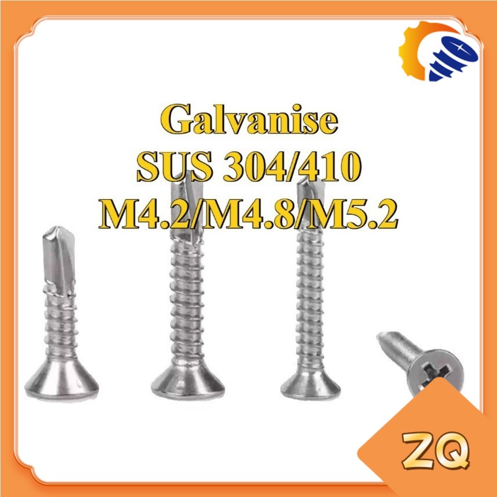 ชุดสกรูเจาะตัวเอง DIY M4.2/M4.8/M5.2 ZQ-MB