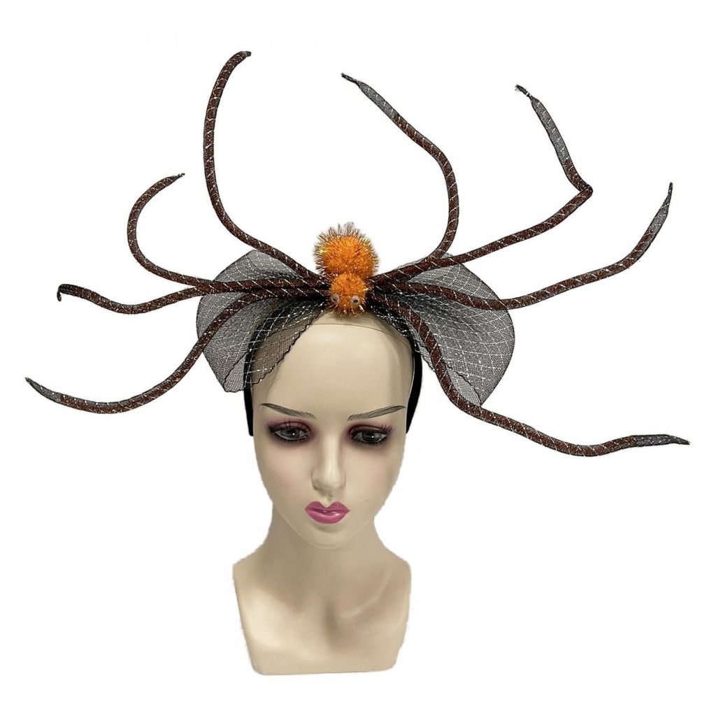 现货！万圣节蜘蛛发箍头饰蜘蛛发箍发带角色扮演道具鬼节头饰发卡Halloween spider hair band headdress spider hair band