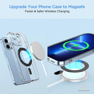Magnetic Ring แผ่นแม่เหล็กชาร์จไร้สาย แผ่นดึงดูดแม่เหล็กสี บางเฉียบ แหวนแม่เหล็กสำหรับโทรศัพท์ แม่เหล็กติดมือถือแหวนอะแด