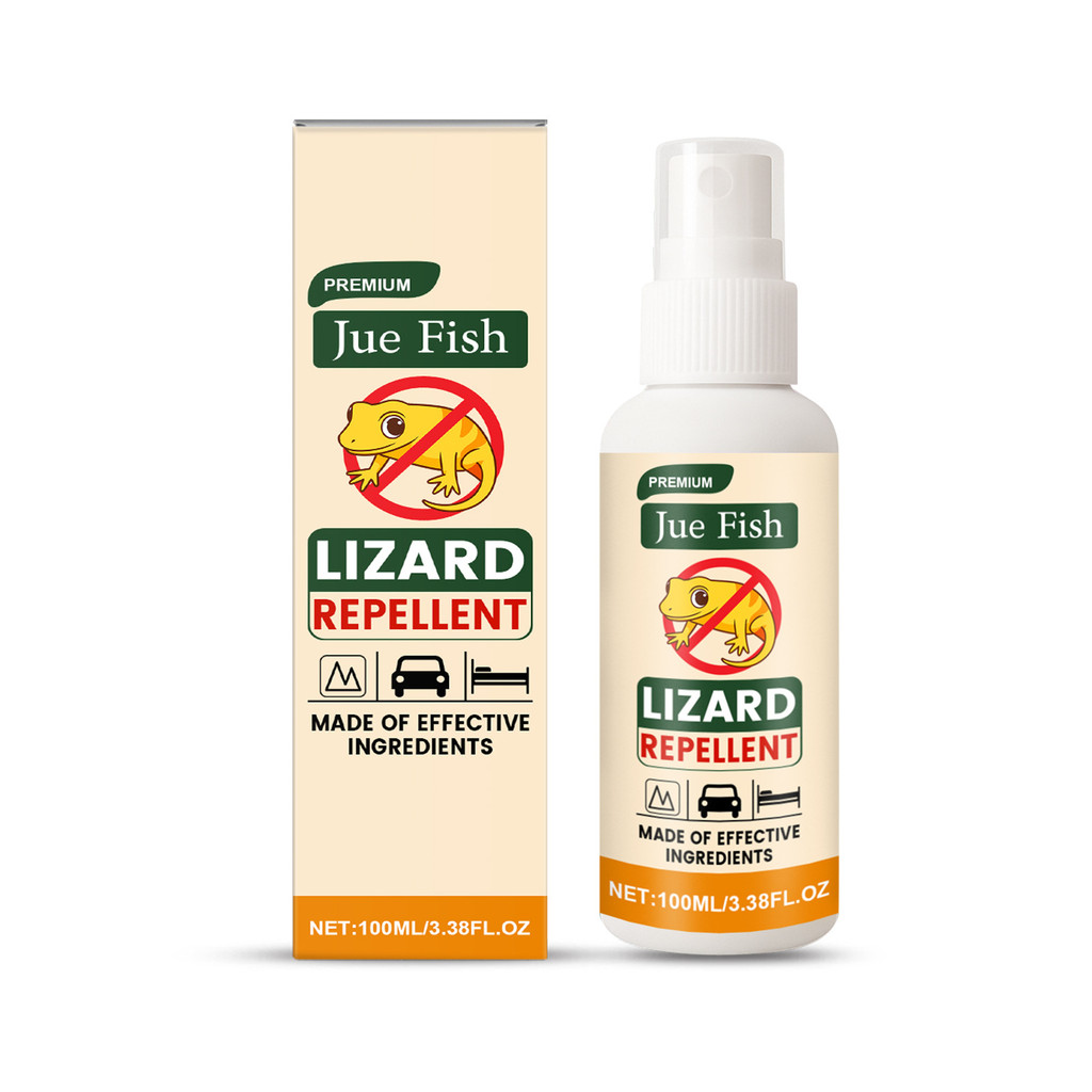 JUEFISH Repellent Lizard Spray ในครัวเรือนแบบพกพา Repellent Gecko Lizard สเปรย์ในครัวเรือนในร่มกลางแ