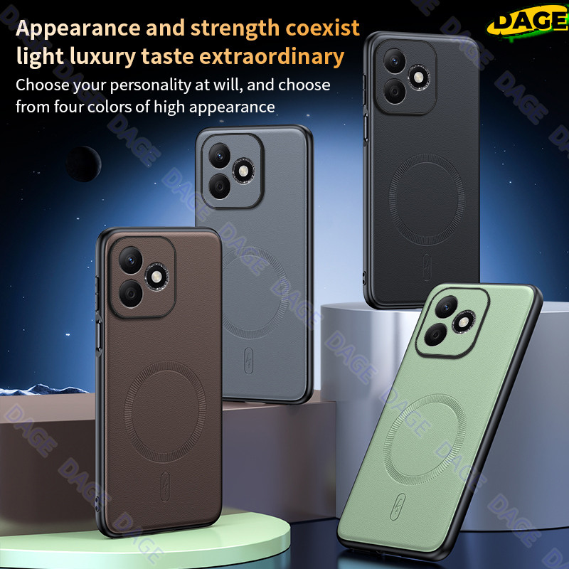 COD DAGE สําหรับ Honor X60i กรณีแม่เหล็กหนัง Shield สําหรับ Honor X60i คุณภาพสูง Anti-Fingerprint ลื