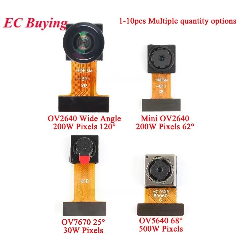 OV2640 OV7670 OV5640-AF มินิกล้องโมดูล CMOS ภาพเซ็นเซอร์ ESP32-CAM 2 ล้าน 500W พิกเซลมุมกว้าง Monito