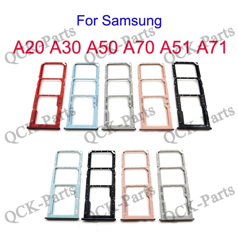 สําหรับ Samsung Galaxy A20 A30 A50 A70 A51 A71 ซิมการ์ดที่ใส่ถาดเปลี่ยน