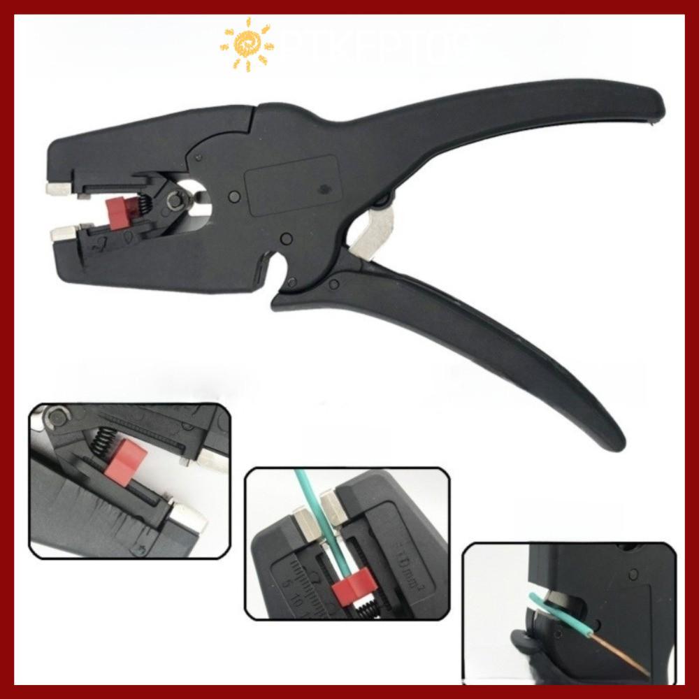 PTKFPT09 คีมลวด,แบบพกพาขนาดเล็กอัตโนมัติ Stripper,คุณภาพสูง Heavy Duty 32-7AWG 2 in 1 คีมตัดสําหรับ 