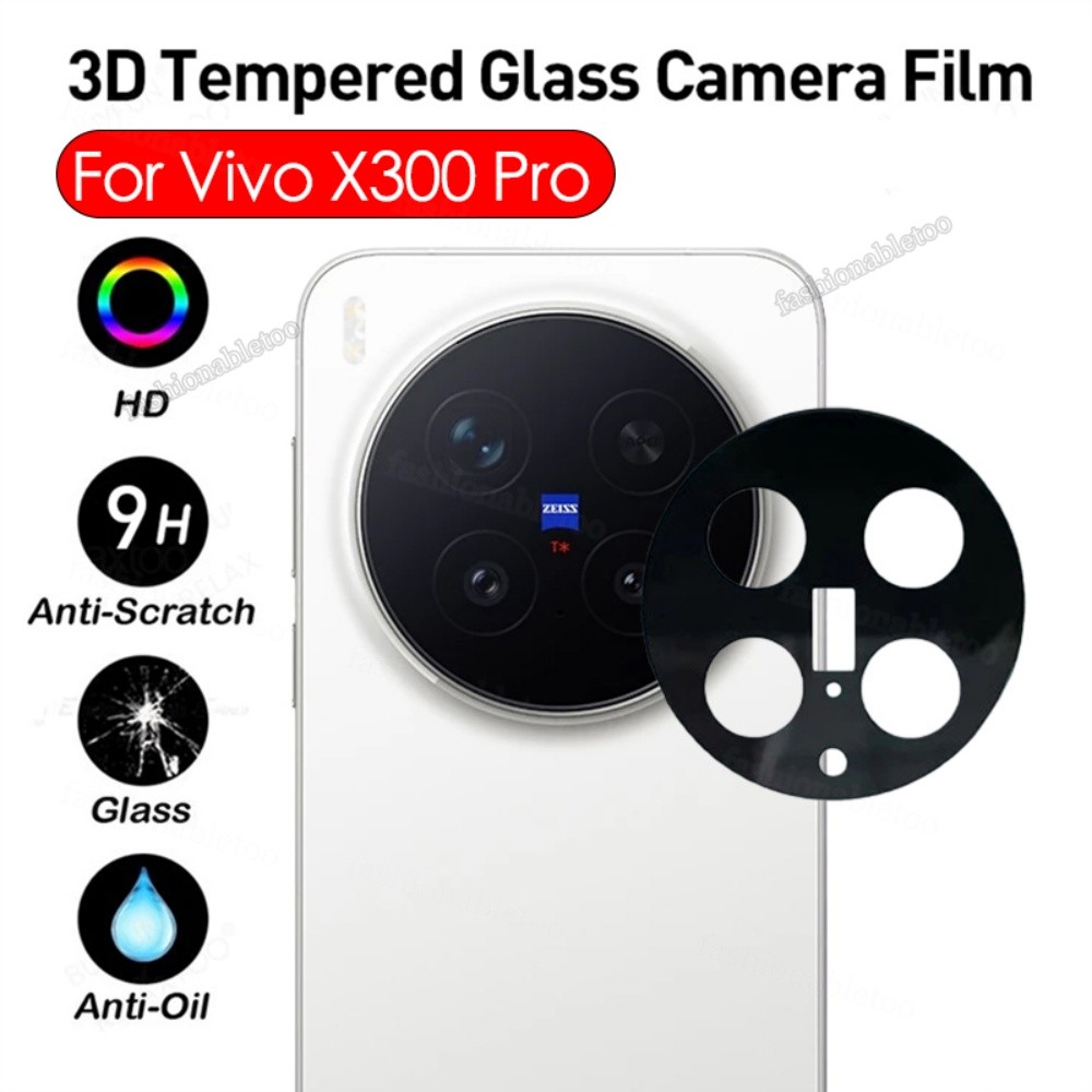 3Dกล้องเลนส์ป้องกันฟิล์มสําหรับVivo X300 Pro X300Pro X 300 VivoX300 Pro VivoX300Pro 2025 กระจกนิรภัย
