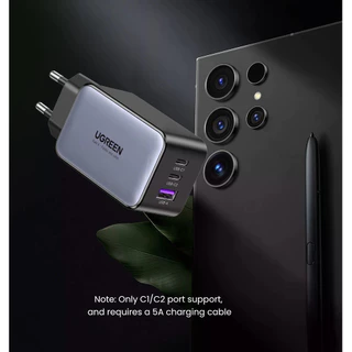 UGREEN 65W GaN Charger 2C1A Fast Charger QC 4.0 PD3.0 สําหรับ iPhone Samsung Xiaomi Huawei แล็ปท็อปแท็บเล็ต