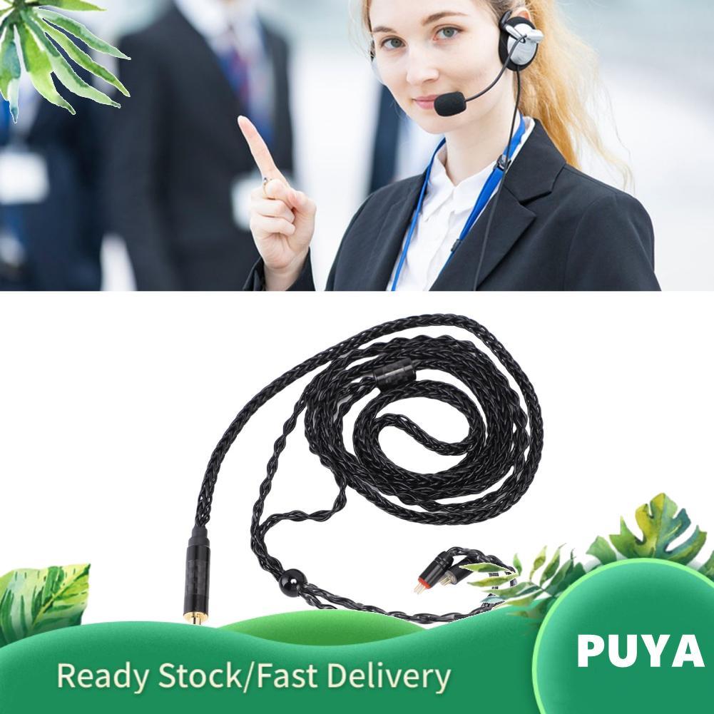 Puya Gugxiom 4.4 มม.ถึง 2 พิน IEM สายหูฟัง 16 Core Silver Plated เปลี่ยนอัพเกรดเสียงสำหรับ ZST AS10 