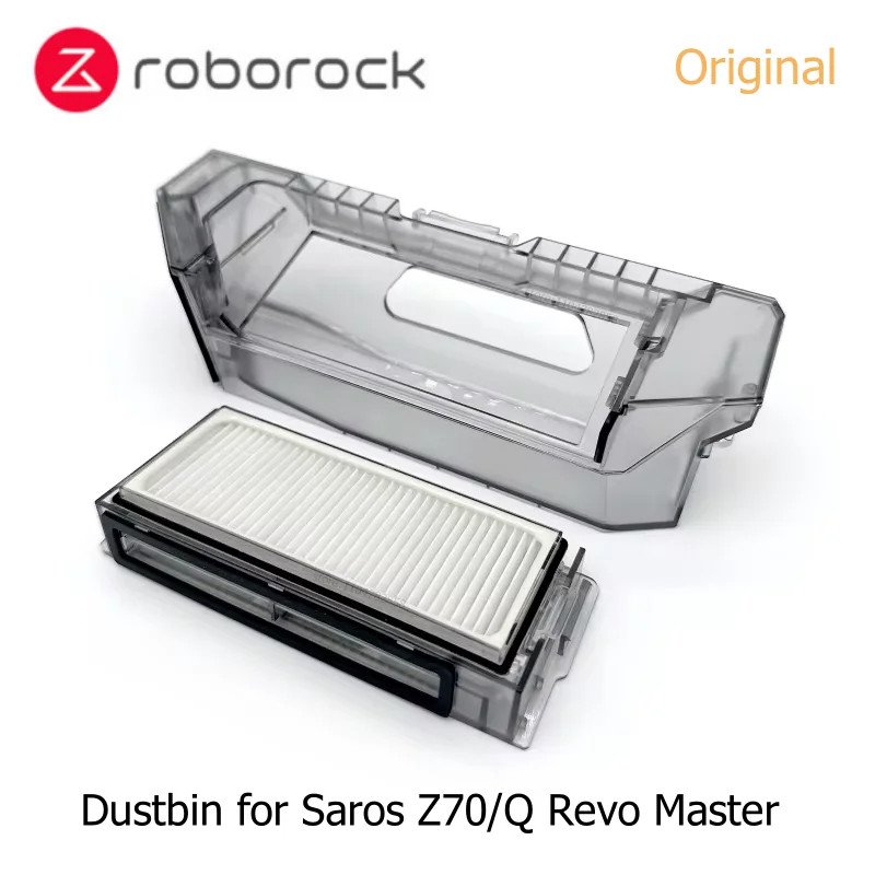 Roborock Origial Dustbin สําหรับ Saros Z70 / Q Revo Master ฝุ่นกล่องหุ่นยนต์เครื่องดูดฝุ่นฝุ่นคอลเลก