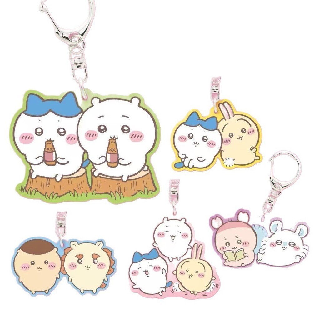 จี้ยาง chikawa chikawa ของแท้กล่องลึกลับ chikawa chikawa พวงกุญแจจี้น่ารัก