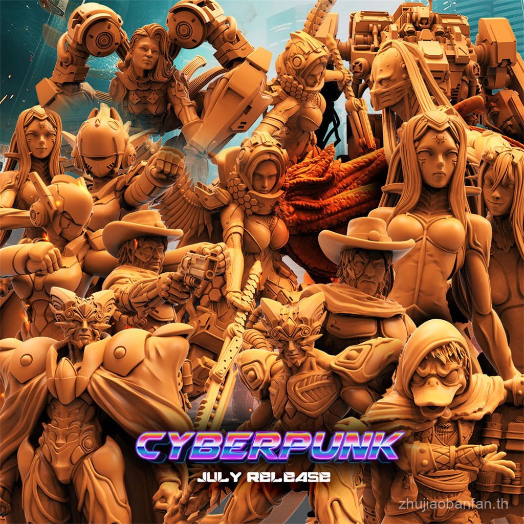 [Cyberpunk] Battle Angel หุ่นยนต์หญิง Biomical Assassin Duck Despicable DND Chess Piece Model
