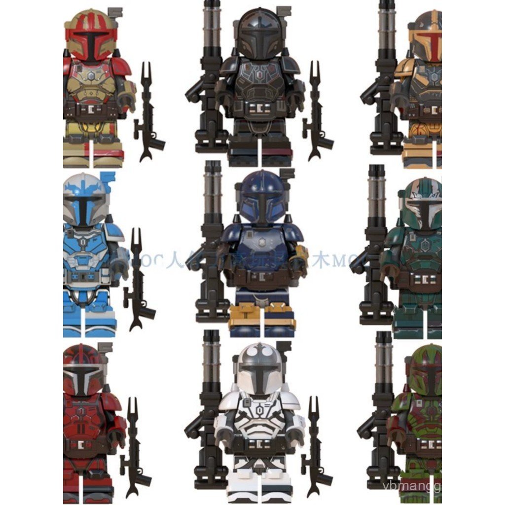 สไตล์จีน Building Blocks Reloaded Mandalorian Building Blocks Minifigures WM6094 Star Wars Minifigur