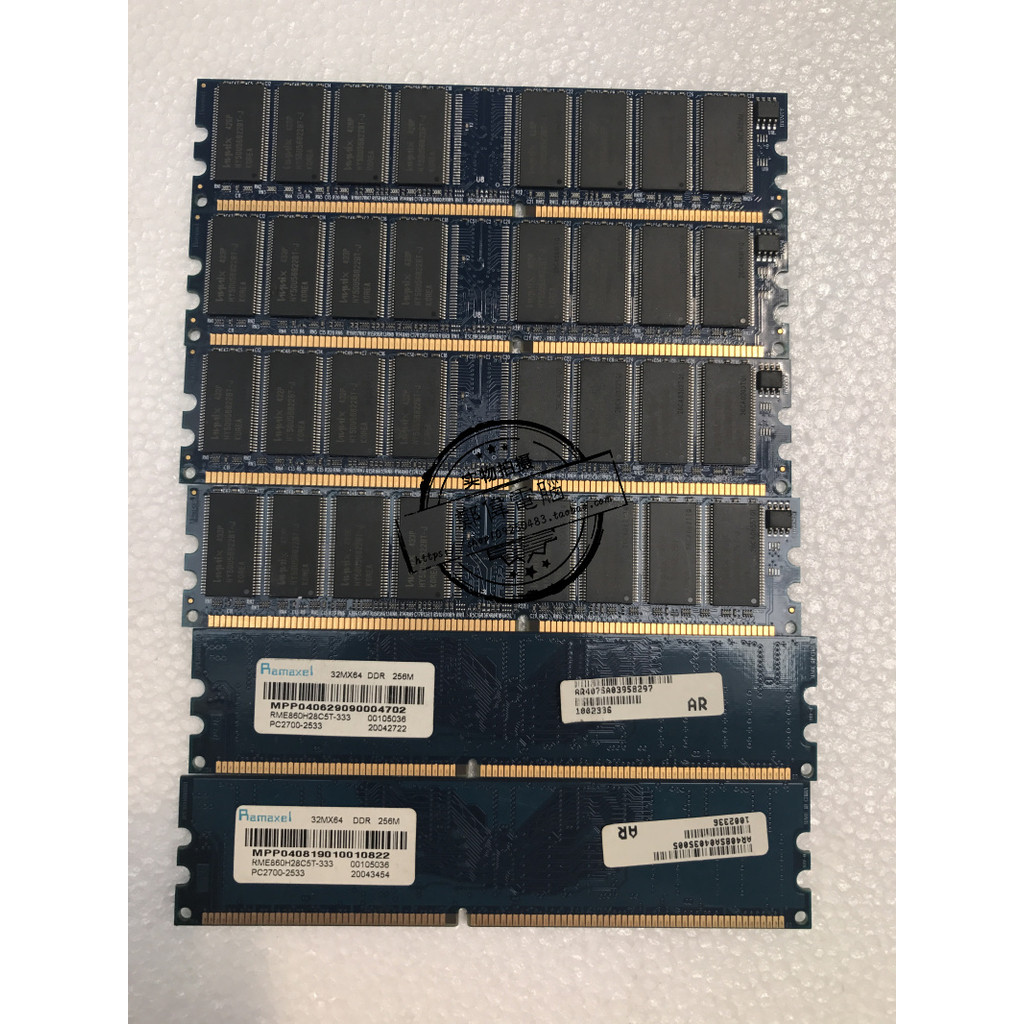 จัดส่งฟรีเดิมแท้รุ่น DDR400 1ก แถบหน่วยความจําเดสก์ท็อปเข้ากันได้กับ DDR333 266 400