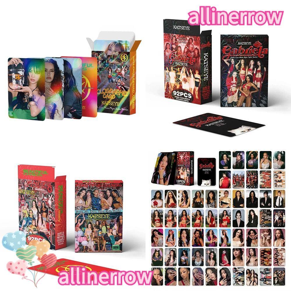 ALLINERROW 92/124 ชิ้น KATSEYE การ์ดรูปถ่าย Lomo, BEAUTIFULCHAOS LARA DANIEL KATSEYE อัลบั้ม LOMO กา