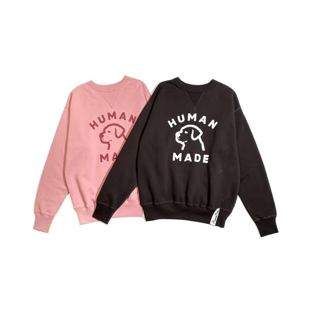 Tao Life 2025 SS Human Made เสื้อฮูดดี้พิมพ์ลายลูกหมา สำหรับฤดูใบไม้ร่วงและฤดูหนาว (พร้อมสีให้เลือก 