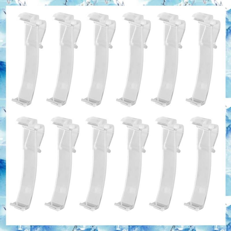 [ ] 2.5 นิ้ว Valance Clips Window Blind Clips พลาสติกใส Valance Retainer Holder Hidden Valance Clip(