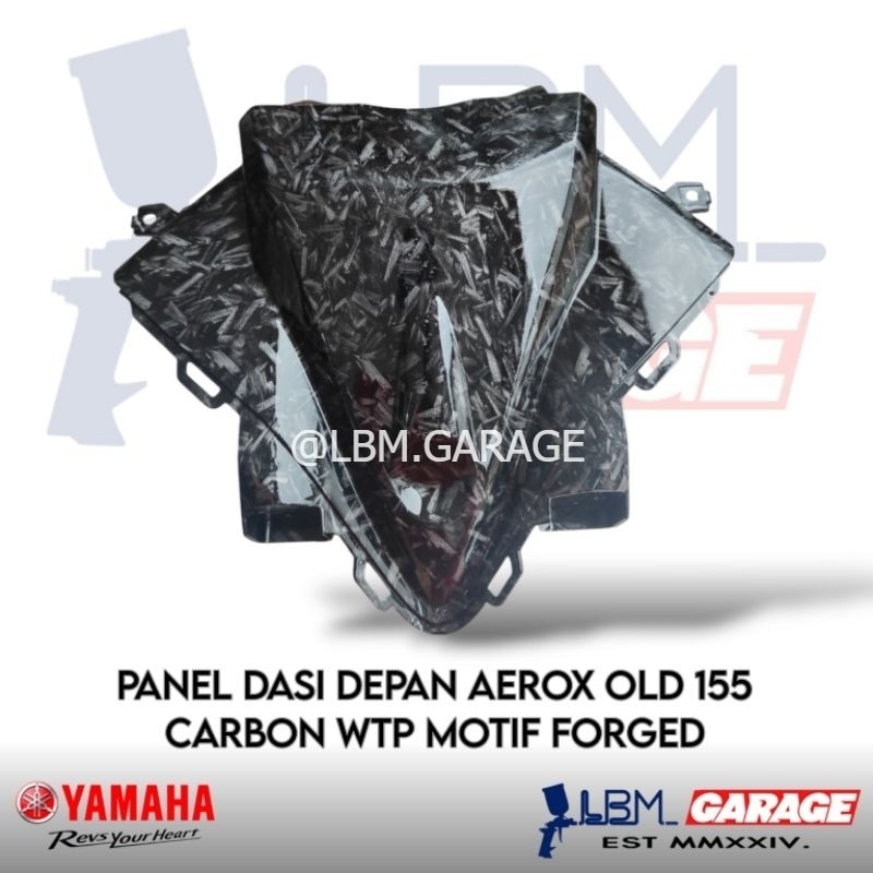 Aerox 155 Old Carbon WTP Forged Motif Front Tie Panel