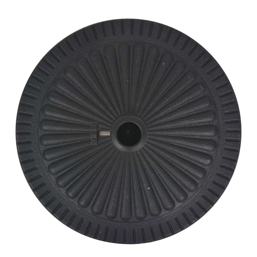 Vidaxl Parasol Base Resin Round Black 29 Kg