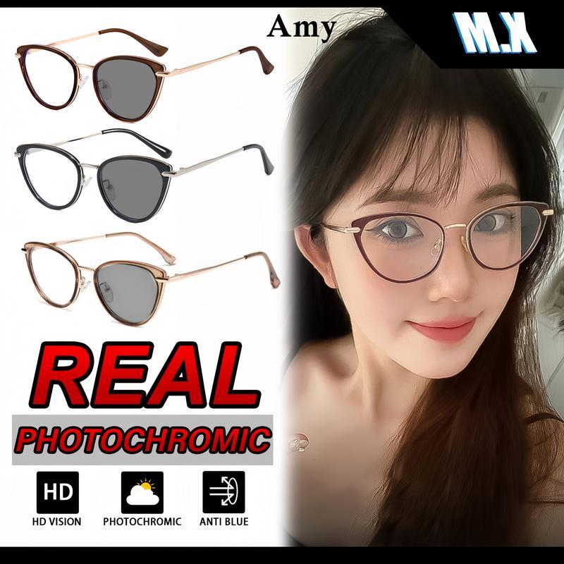 แว่นกันแดดสไตล์ Y2K แว่นกันแดด MX STUDIO-AMY ทรงแคทอาย โพลาไรซ์ ป้องกันรังสียูวี Unisex เหมาะสําหรับ