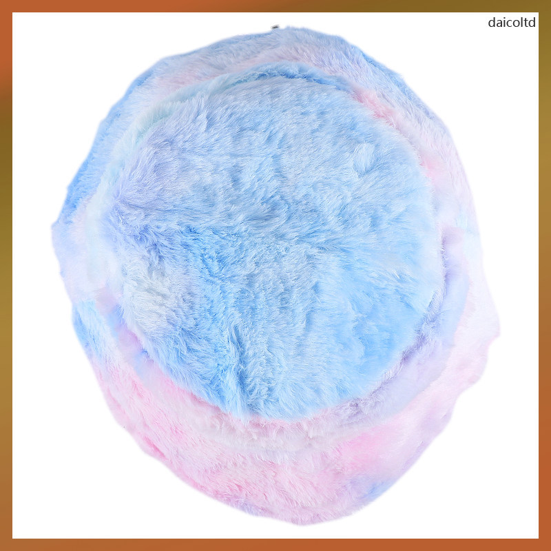 📦 MLINS Fuzzy Bucket Hat หมวกบักเก็ตขนฟู อุ่น สไตล์เกาหลี แฟชั่นผู้หญิง