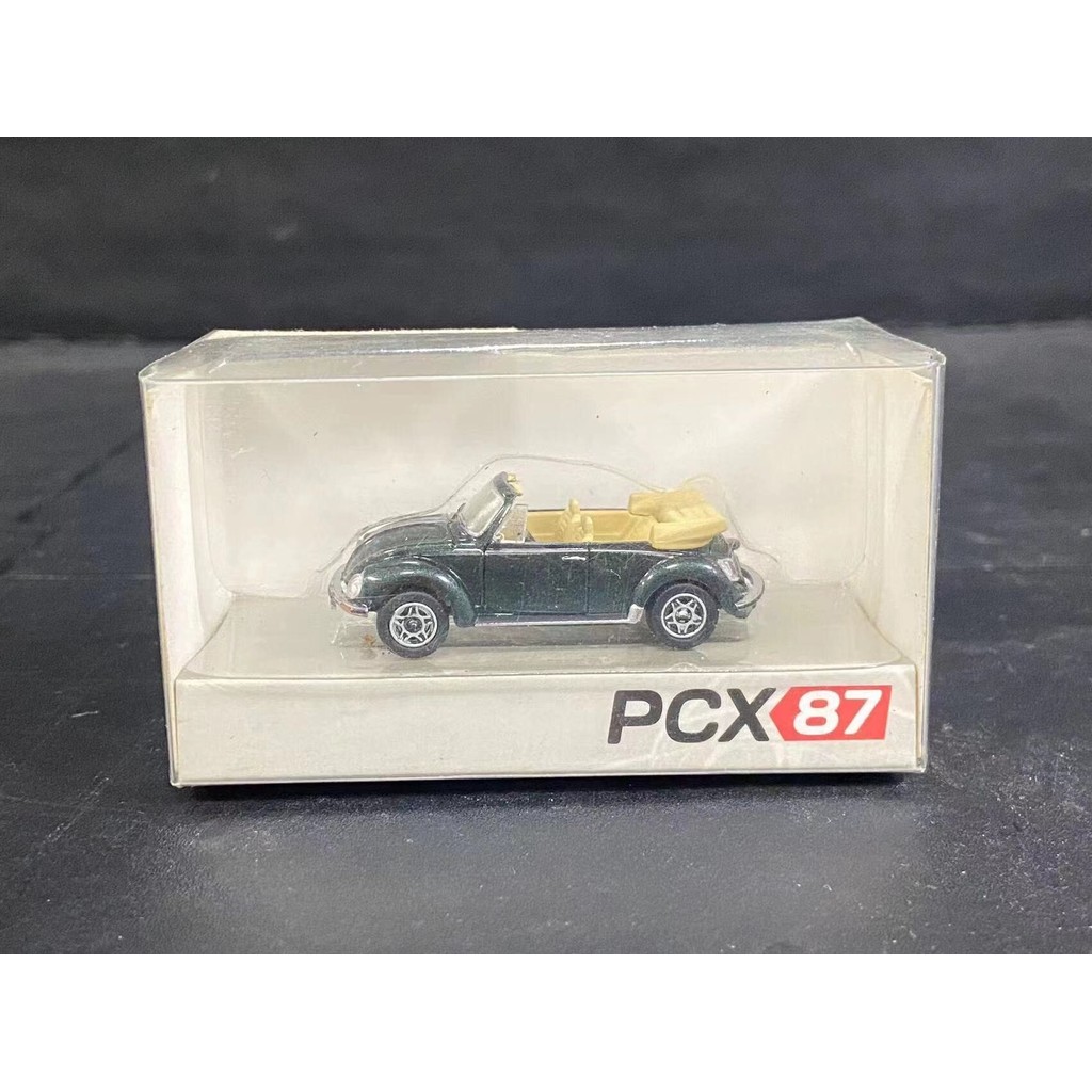 P PCX 1: 87 Volkswagen Beetle VW 1303 Convertible Green HO Scale Car Model ผลิตภัณฑ์รักษาสินค้าคงคลั