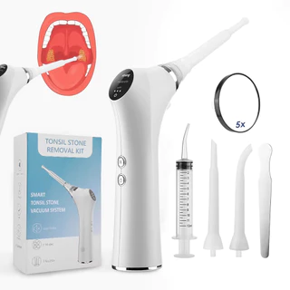 มองเห็นไฟฟ้า Tonsil Stone Remover เครื่องมือที่มองเห็นได้ Tonsil Stone Removal Kit 3 โหมดการดูด Tonsil Stone Removal Oral Care