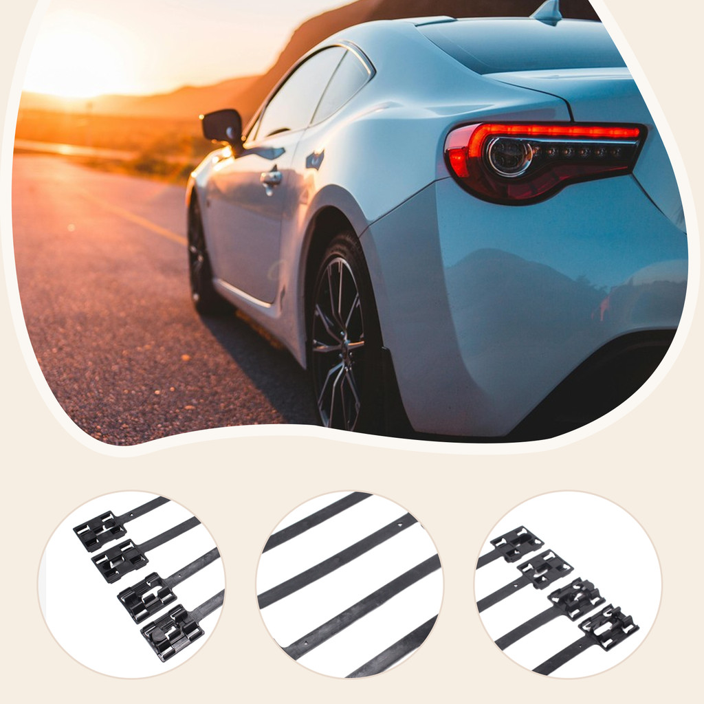 [lzdjhyke2yi] 4 ชิ้น Clamp Strips Side Skirt Strip Clamps High Performance Side Skirt Panel Moulding