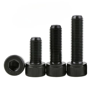 น็อต สกรู หัวจม เกลียวมิล ตลอด หยาบ ระดับ12.9/DIN912 Hex Socket Head Cap Machine ScrewM3/M4/M5/M6/M8/M10/M12 LC-TH-1