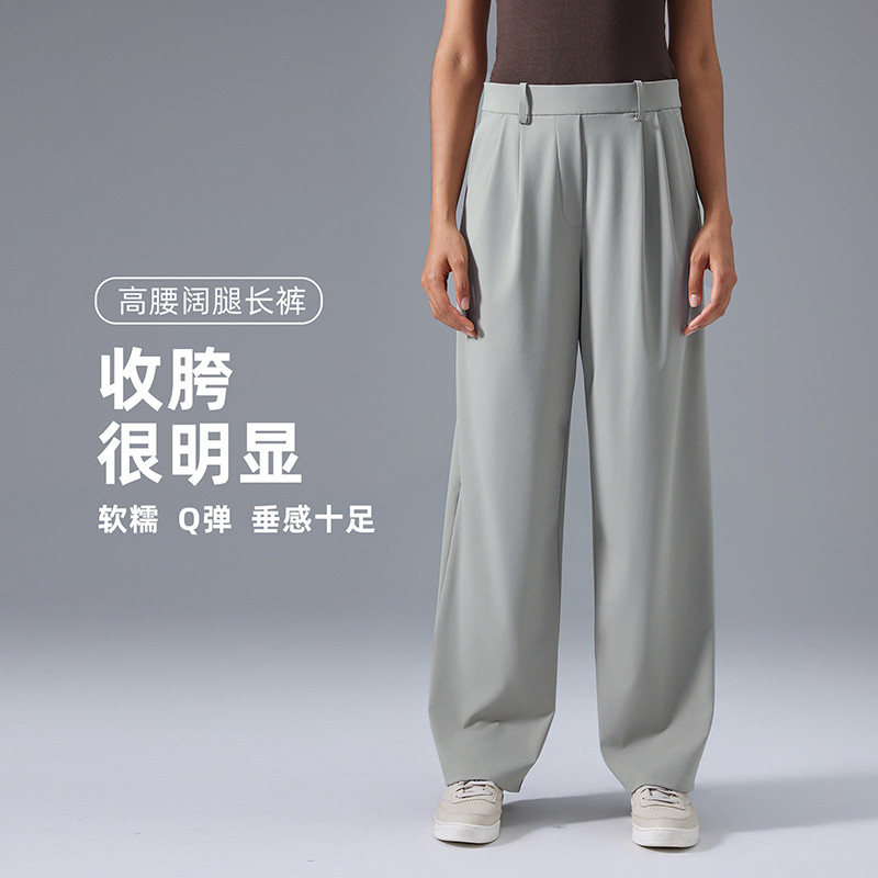 [Isabella] กีฬากางเกงลําลองผู้หญิงหลวมแห้งเร็วระบายอากาศกางเกงตรง