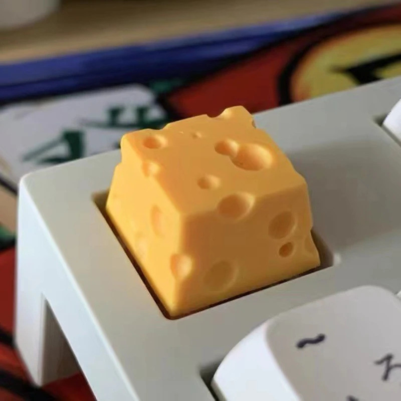 Chesse Cake Keycap สําหรับ ESC Mechanical Keyboard Keycaps การ์ตูนน่ารักบุคลิกภาพสําหรับ KEY CAP