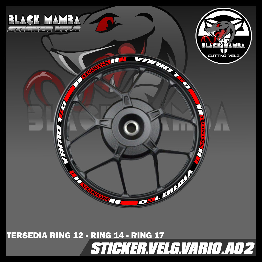 VARIO RIM STICKER - VARIO TIRE RIM VARIATION LIST STICKER A02