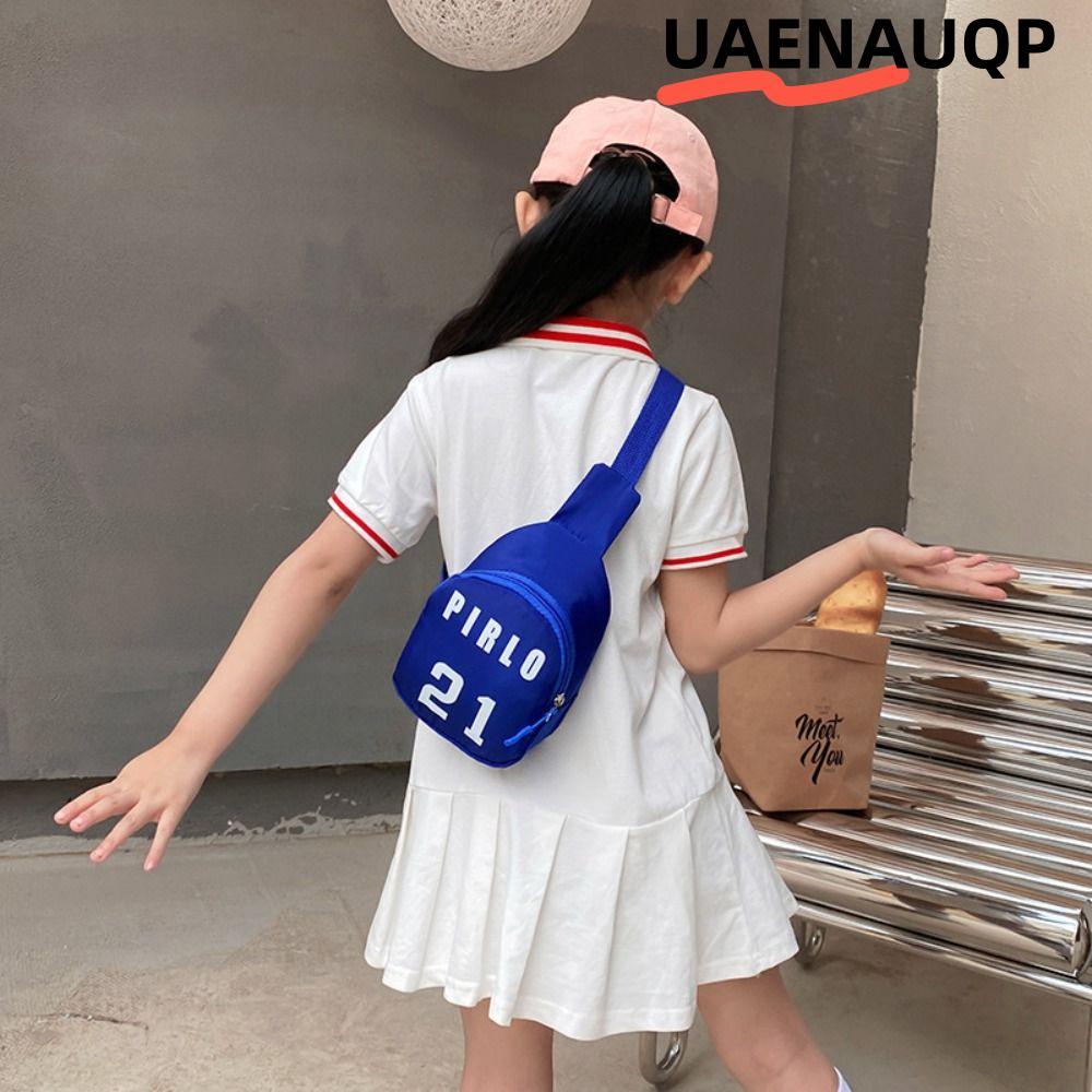 UAENAUQP กระเป๋าสะพายข้างแฟชั่นน่ารักเด็กกระเป๋าคาดเอว