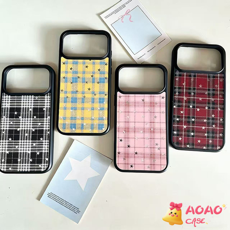 เคสโทรศัพท์ลายเรขาคณิต ใช้สำหรับ iPhone 12 15 Pro 11 13 17 Pro Max 14 16 Plus Air เคสโทรศัพท์อะคริลิก เคสโทรศัพท์ลายทาง