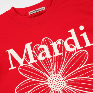 MARDI MERCREDI 26SS TSHIRT Summer Classic Daisy Print Round Neck Short Sleeve Dropped Shoulder Sleeve T-Shirt