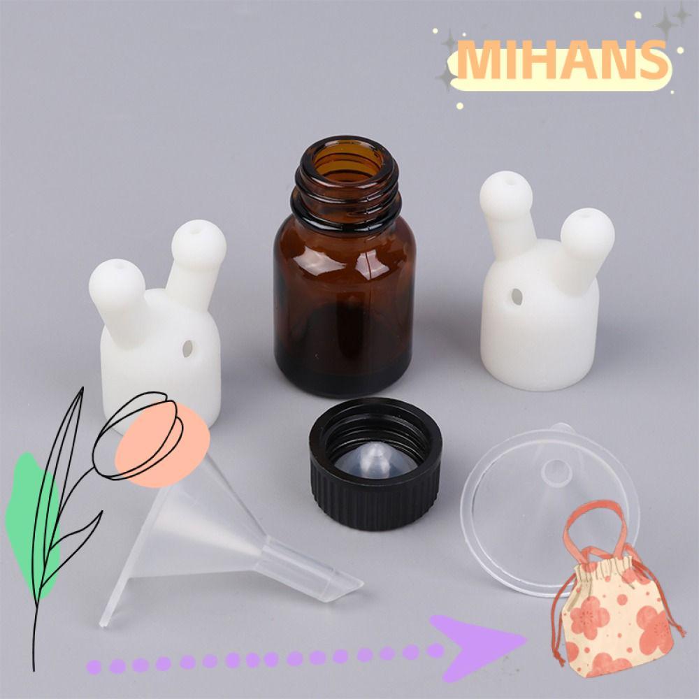 MIH น้ําหอม Inhaler, มินิพลาสติกน้ํามันหอมระเหย Inhaler Cap, Leakproof Double Hole Dispenser ขวด Aro