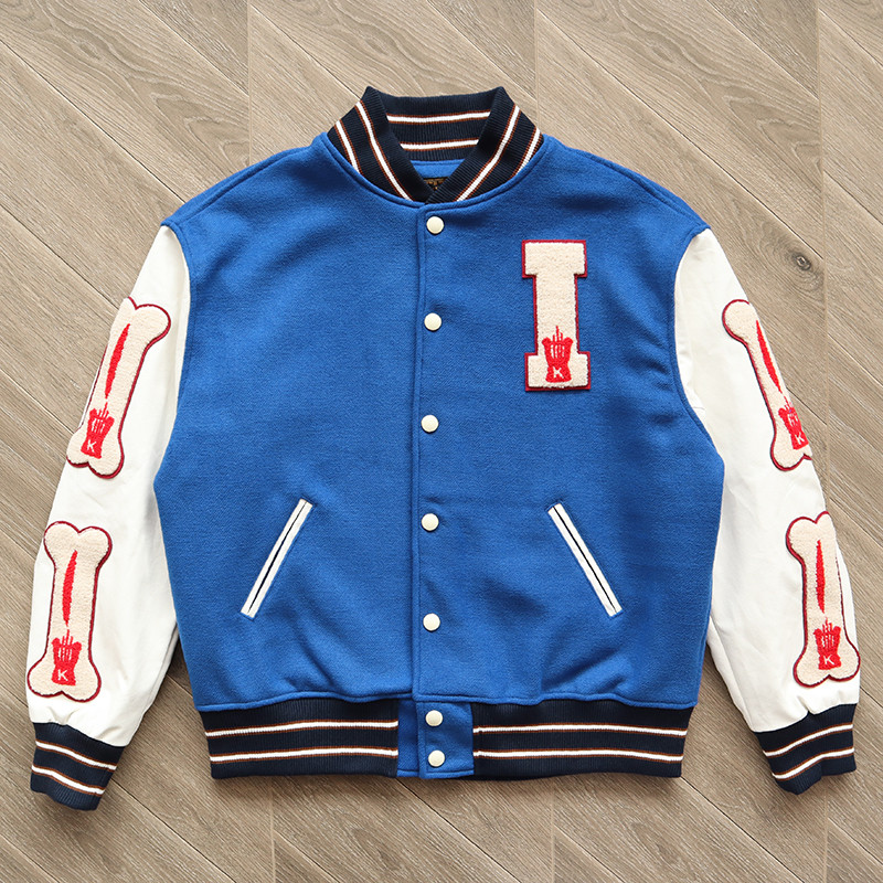 Kapital Kountry Varsity Jacket หนังเย็บกระดูกชุดเบสบอลเสื้อแจ็คเก็ต 3 รูปแบบ
