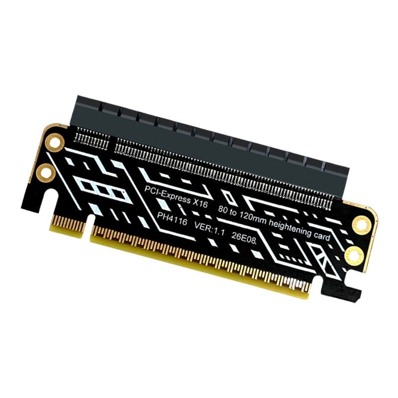 บอร์ดแปลงความสูง BTM PCIe X16 สําหรับเปลี่ยนเมาท์การ์ดขนาด 80 มม. ถึง 120 มม.