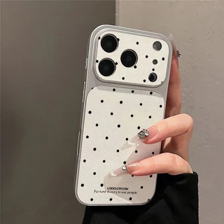 เคสไอโฟน17 11 13จุดสีดำ เปลี่ยนหน้าปก เคสสไตล์ใหม่ เข้ากันได้กับIPhone 17 14 11 13 16 12 15 Pro Max AIR 14 16 15 Plus