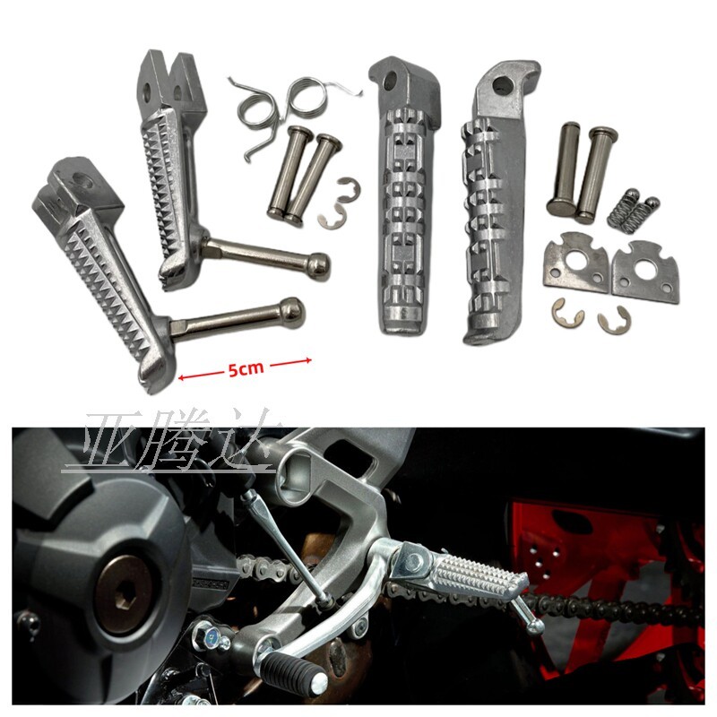ขายใหญ่ เหมาะสําหรับ Yamaha MT09 FZ09 MT03 MT-10 R3 R25 R15 ด้านหน้าด้านหลังเหยียบด้านหลัง