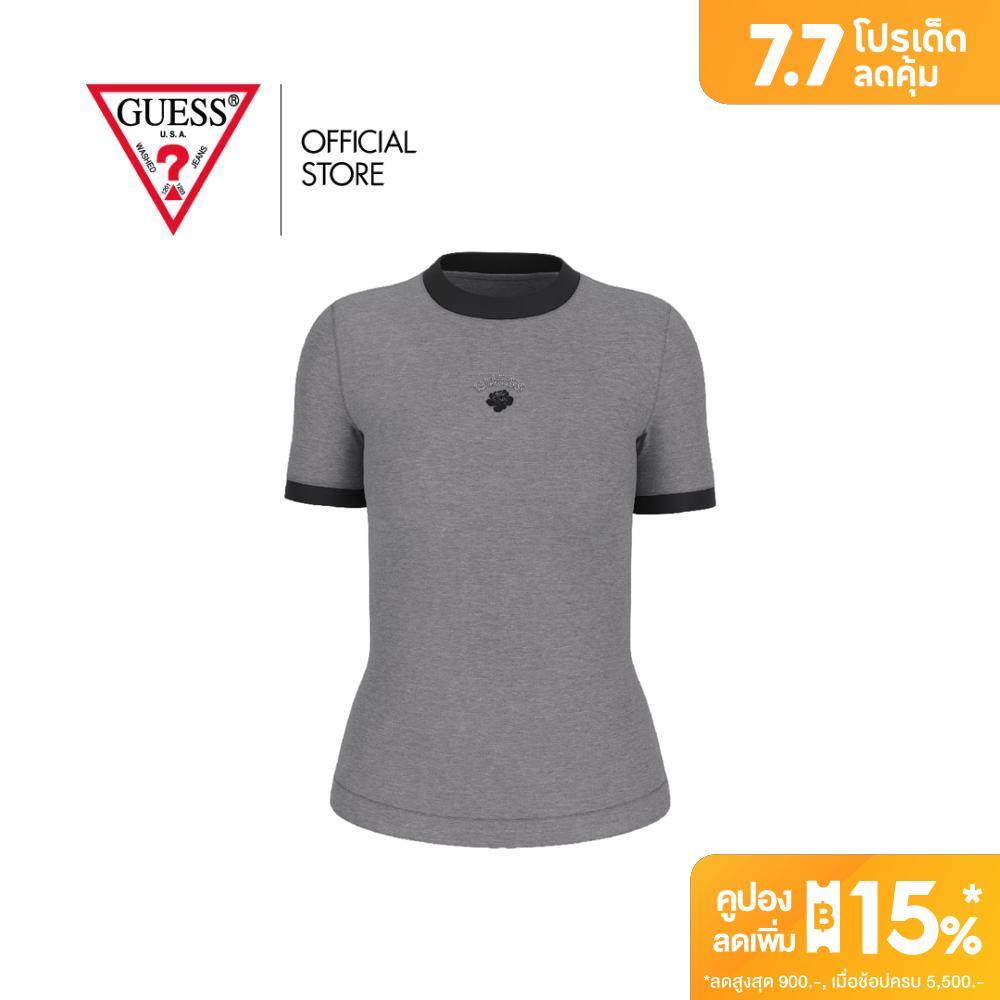 GUESS เสื้อยืดผู้หญิง รุ่น W5BP22K1262 สีขาว