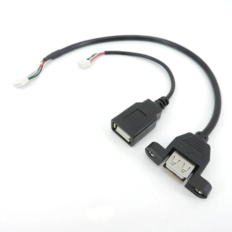 30 ซม.USB 2.0 หญิง 4P สาย pin สาย PH2.0 USB 2.0 mount หญิงซ็อกเก็ต diy ซ่อมเชื่อมต่อ diy สาย USB 4 p
