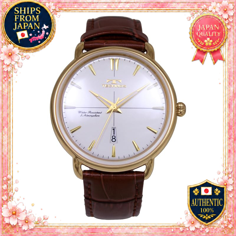TECHNOS Wristwatch Date 100th  Model T6C37SN