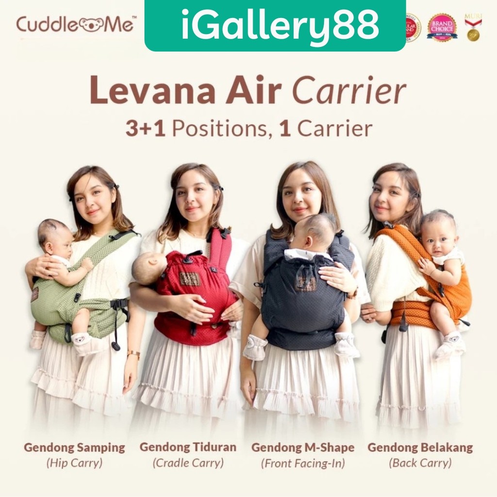 CUDDLE ME Levana Air Carrier - เป้อุ้มเด็ก - Kangaroo Carrier SSC M Shape Adjustable