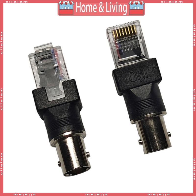 CI BNC Female to RJ45 Male Converters Adapter BNC เป็น RJ45 Coaxial Connectors