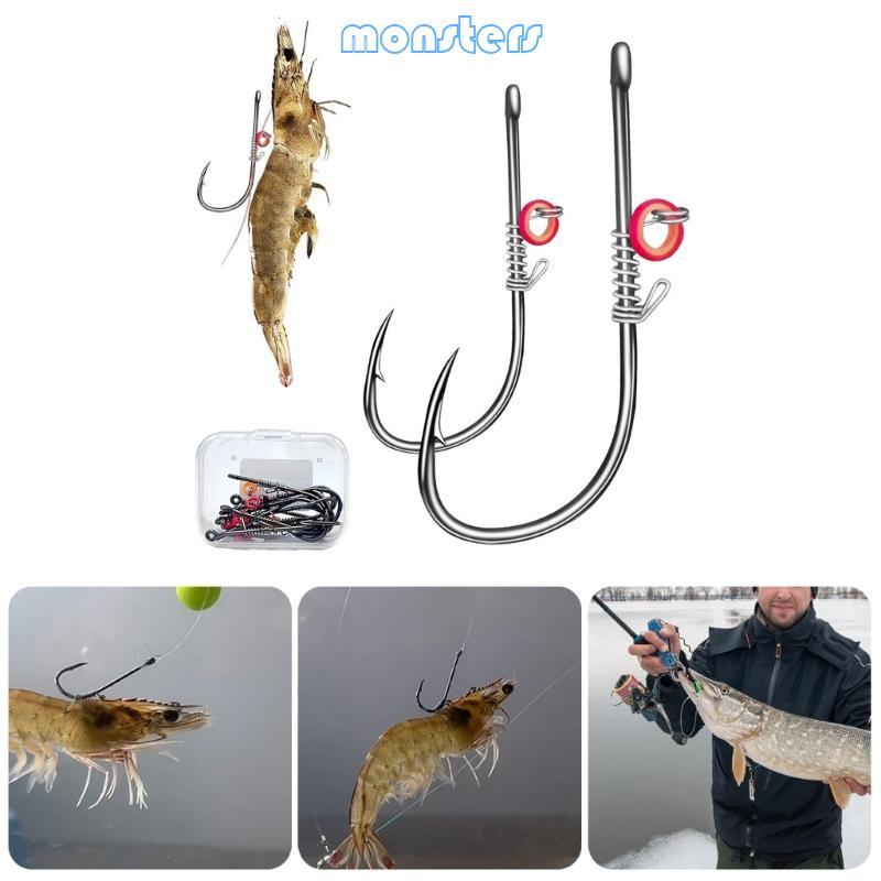 Mon Fishing Baitholder Hook Fishing Hook Barbed Fishhook Fishing Tackle