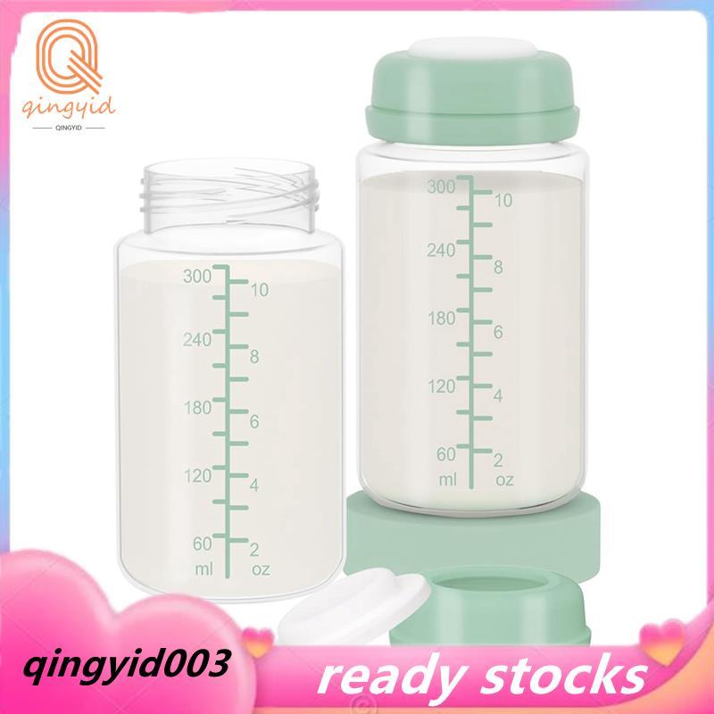 นมแม่คอนเทนเนอร์ 2 ชิ้น 10 ออนซ์ Breastmilk สําหรับ Spectra S1 S2 9 Plus /Motif Luna/Others กว้าง-ปา